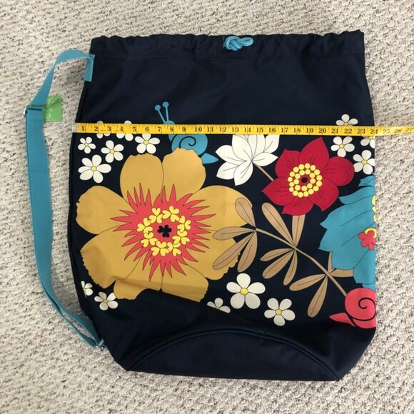NWT Vera Bradley Happy Snails Lined Laundry Bag with Adjustable Shoulder Strap - Picture 7 of 9